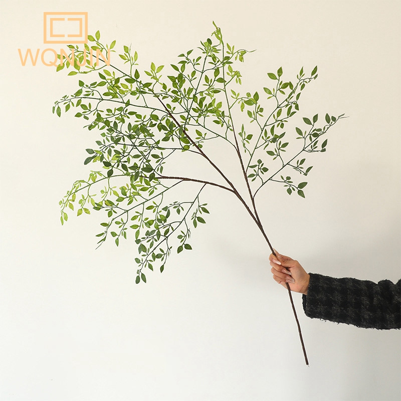 Dracaena Marginata - Yapay Çiçek Yeşil Bitki Nandina Silikon