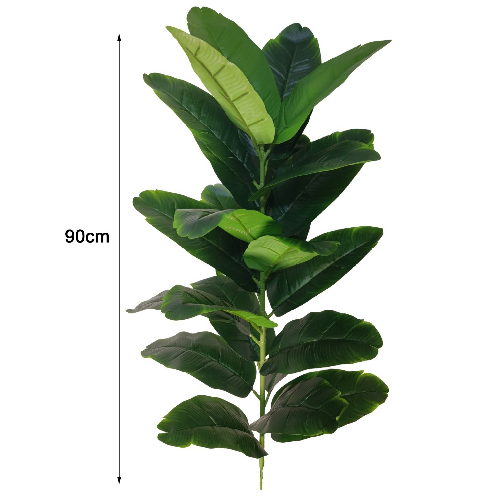 Monstera Adansonii - Yeşil Plastik Yapay Ficus Ağacı Büyük