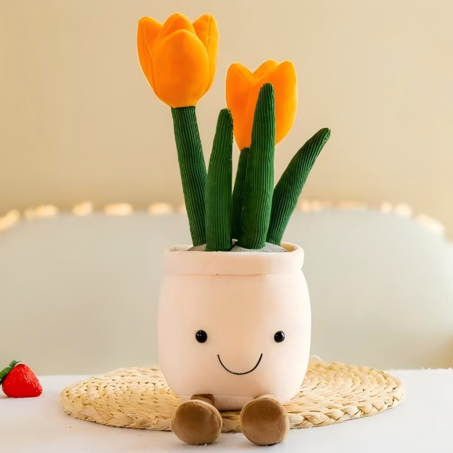 Echeveria Succulent - Gerçekçi Lale Sukulent Bitkiler Peluş Oyuncaklar