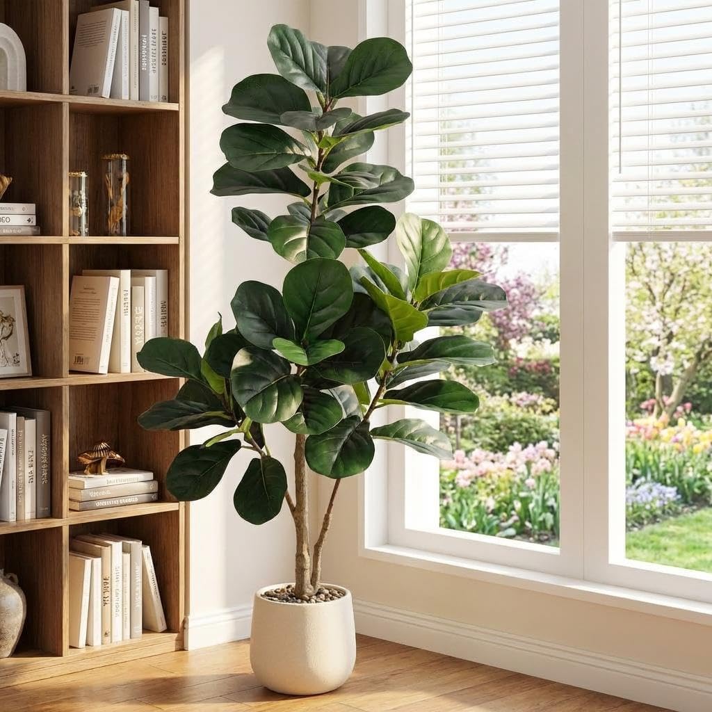 Ficus Lyrata Tree - Yapay Keman Yapraklı İncir Ağacı -