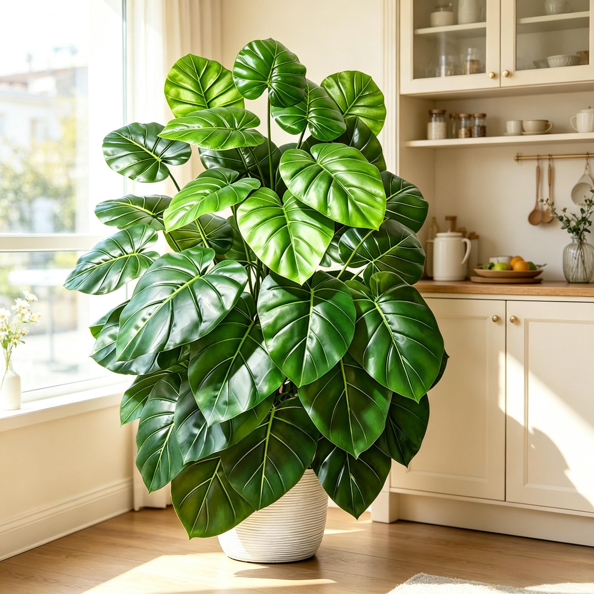 60-105cm Gerçekçi Yapay Palmiy - Monstera Adansonii incelemesi ve fiyatı