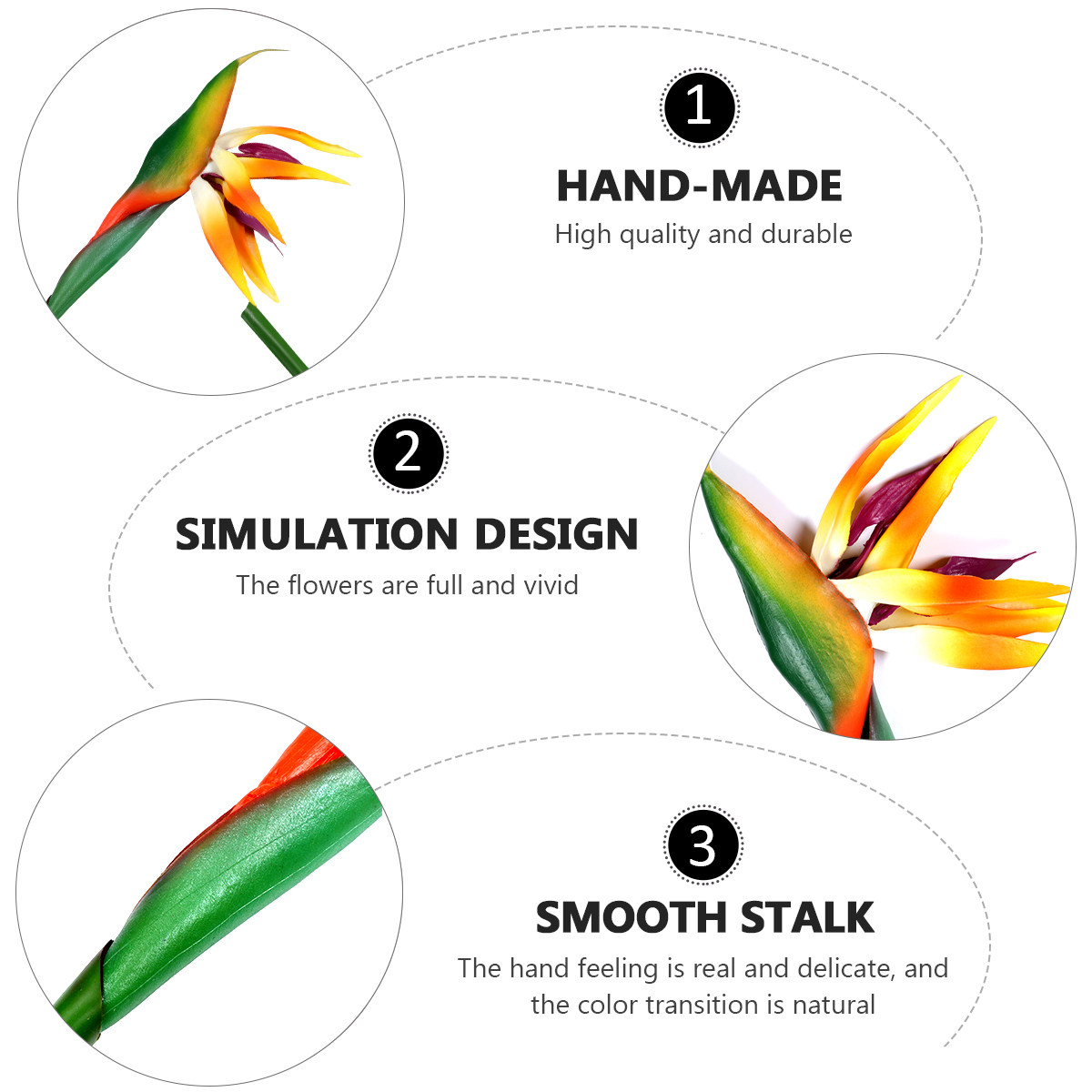 Yapay Cennet Kuşu Çiçeği, Gerç - Bird Paradise Strelitzia incelemesi ve fiyatı