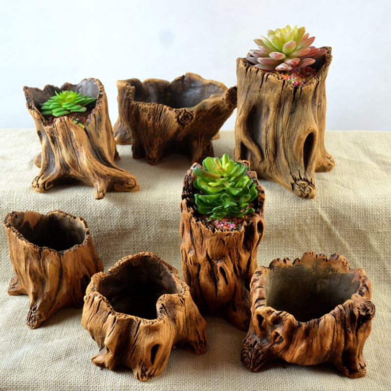 Taklit Ahşap Kazıklar Ağaç Kök - Echeveria Succulent incelemesi ve fiyatı