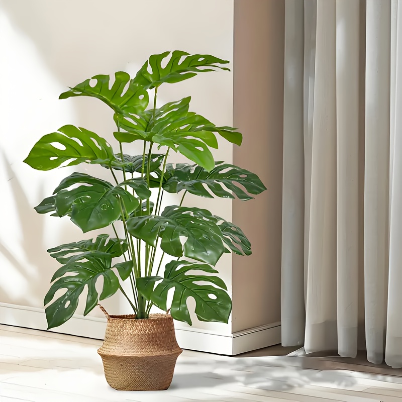 2 adet Yeşil 24 Yaprak Yapay P - Monstera Adansonii incelemesi ve fiyatı
