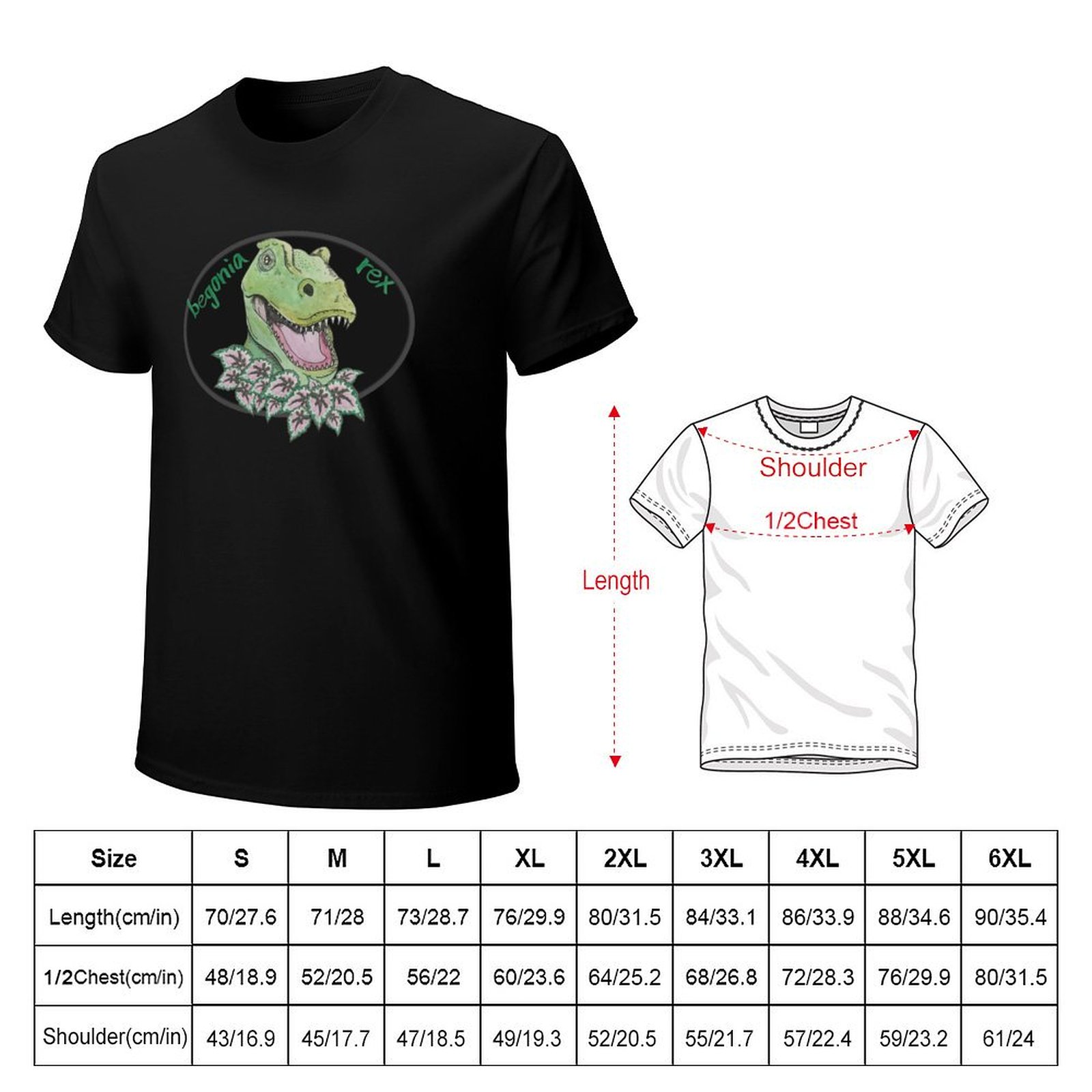 T rex begonia T-Shirt Şükran G - Begonia Rex incelemesi ve fiyatı